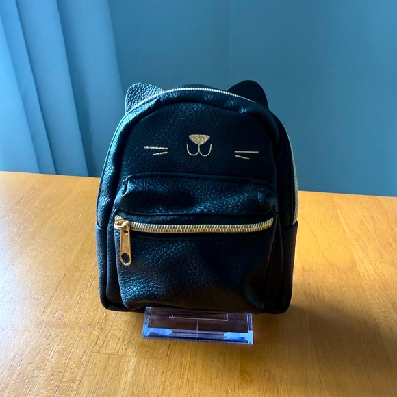 Handbags - Black Cat Mini Backpack Bag Charm